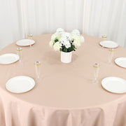 132" Polyester Round Tablecloth Wedding Party Table Linens
