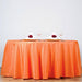 132" Polyester Round Tablecloth Wedding Party Table Linens TAB_136_ORNG_POLY
