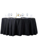 132" Premium Polyester Round Tablecloth Wedding Party Table Linens TAB_136_BLK_PRM