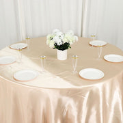 132" Satin Round Tablecloth Wedding Party Table Linens