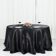 132" Satin Round Tablecloth Wedding Party Table Linens