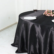 132" Satin Round Tablecloth Wedding Party Table Linens