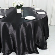132" Satin Round Tablecloth Wedding Party Table Linens