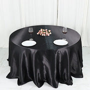 132" Satin Round Tablecloth Wedding Party Table Linens