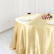 132" Satin Round Tablecloth Wedding Party Table Linens