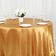 132" Satin Round Tablecloth Wedding Party Table Linens