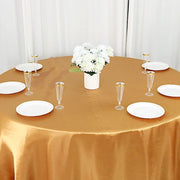 132" Satin Round Tablecloth Wedding Party Table Linens