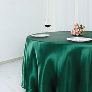 132" Satin Round Tablecloth Wedding Party Table Linens