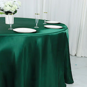 132" Satin Round Tablecloth Wedding Party Table Linens