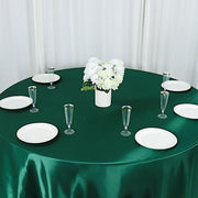 132" Satin Round Tablecloth Wedding Party Table Linens