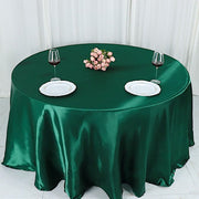 132" Satin Round Tablecloth Wedding Party Table Linens