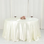 132" Satin Round Tablecloth Wedding Party Table Linens