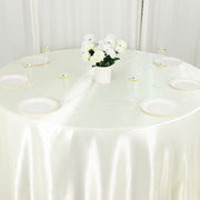 132" Satin Round Tablecloth Wedding Party Table Linens