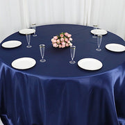 132" Satin Round Tablecloth Wedding Party Table Linens