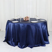 132" Satin Round Tablecloth Wedding Party Table Linens