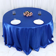 132" Satin Round Tablecloth Wedding Party Table Linens