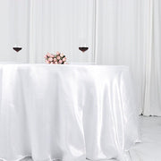 132" Satin Round Tablecloth Wedding Party Table Linens