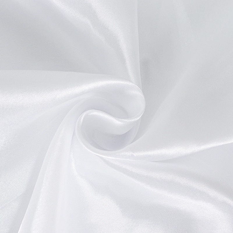 132" Satin Round Tablecloth Wedding Party Table Linens