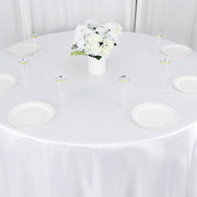 132" Satin Round Tablecloth Wedding Party Table Linens