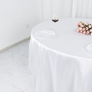 132" Satin Round Tablecloth Wedding Party Table Linens