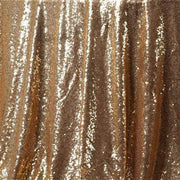 132" Sequined Round Tablecloth - Gold TAB_02_136_GOLD