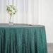 132" Sequined Round Tablecloth - Hunter Green TAB_02_136_HUNT