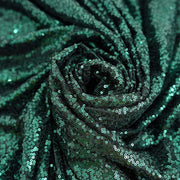 132" Sequined Round Tablecloth - Hunter Green TAB_02_136_HUNT