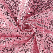 132" Sequined Round Tablecloth - Pink TAB_02_136_PINK