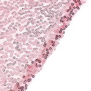 132" Sequined Round Tablecloth - Pink TAB_02_136_PINK