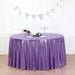 132" Sequined Round Tablecloth - Purple TAB_02_136_PURP