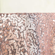 132" Sequined Round Tablecloth - Rose Gold TAB_02_136_046