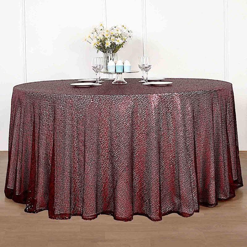 132" Sequined Round Tablecloth