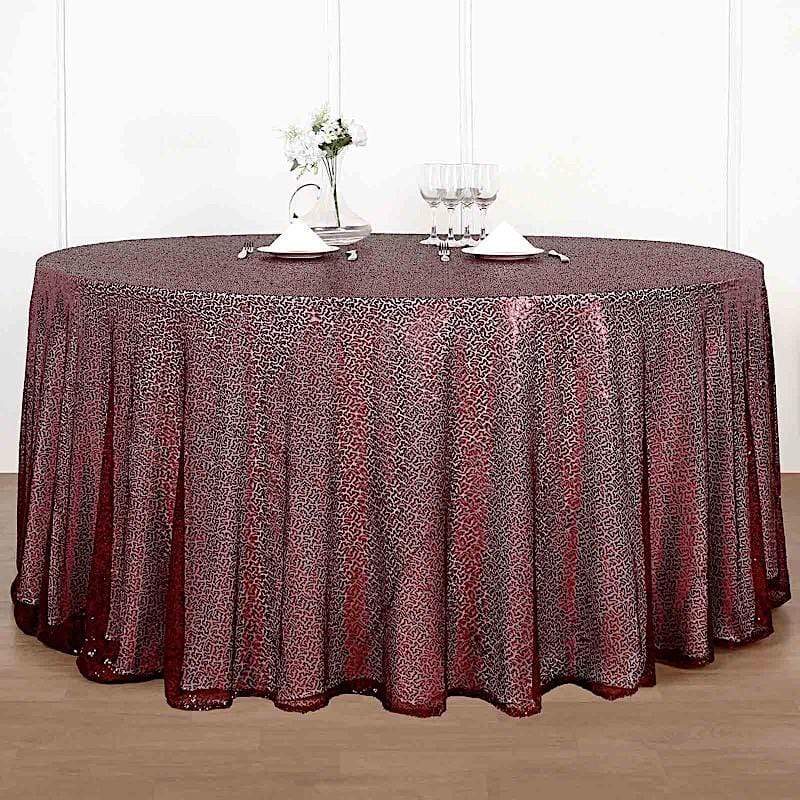 132" Sequined Round Tablecloth