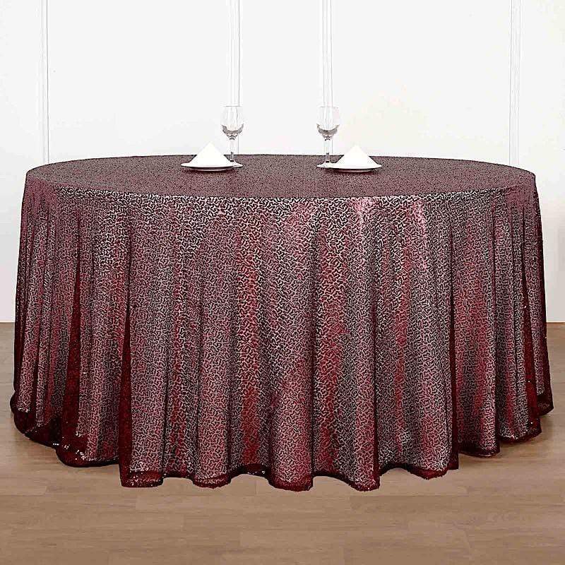 132" Sequined Round Tablecloth