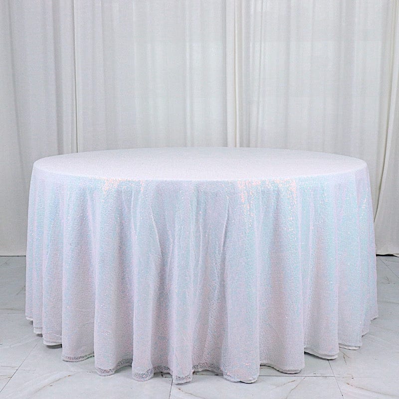 132" Sequined Round Tablecloth