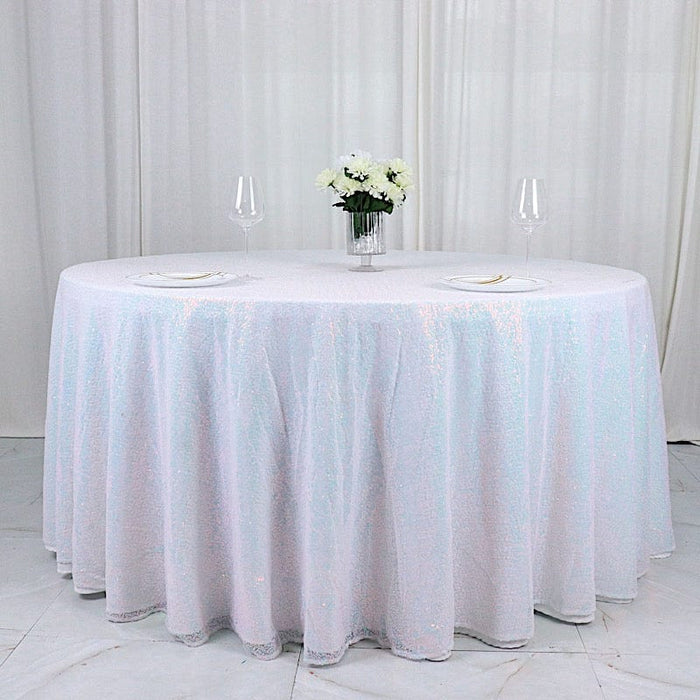 132" Sequined Round Tablecloth