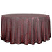 132" Sequined Round Tablecloth TAB_02_136_BURG