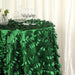 132" Taffeta Round Tablecloth with Leaf Petals Design