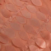 132" Taffeta Round Tablecloth with Leaf Petals Design