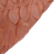 132" Taffeta Round Tablecloth with Leaf Petals Design