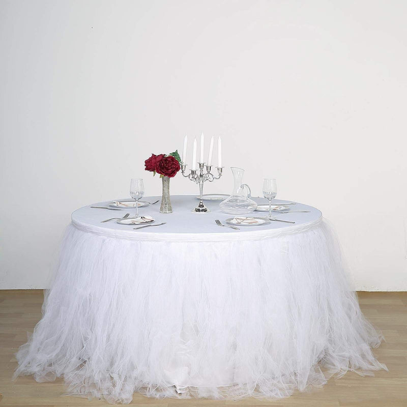 Multi Layers Tulle Table Skirt