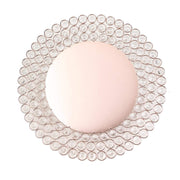 14" Metal Crystal Beaded Round Charger Plates CHRG_MET0002_14_054