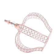 14" tall Metal Crystal Beaded Royal Crown Cake Topper