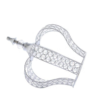 14" tall Metal Crystal Beaded Royal Crown Cake Topper