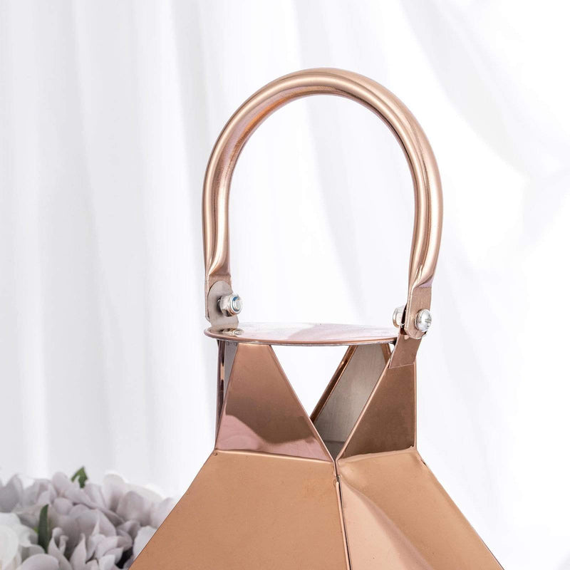 14" tall Metal Lantern Candle Holder