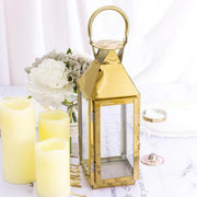 14" tall Metal Lantern Candle Holder