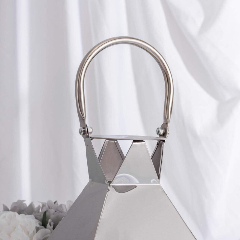 14" tall Metal Lantern Candle Holder