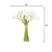 14" tall Poly Foam Calla Lily Flowers with Single Stems