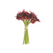 14" tall Poly Foam Calla Lily Flowers with Single Stems ARTI_LILY001_BLKRED