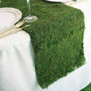 14" x 48" Natural Moss Table Top Cover Mat Runner - Green MOSS_RUN_14_GRN